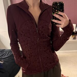 Lululemon Athletica Burgundy Jacket speckled NO LONGER SOLD